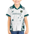 Custom Australia Rugby 2026 Kid Hawaiian Shirt Go Wallabies Aboriginal Pattern White Version - Aussie Hoodie