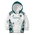 Custom Australia Rugby 2026 Kid Hoodie Go Wallabies Aboriginal Pattern White Version - Aussie Hoodie
