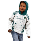 Custom Australia Rugby 2026 Kid Hoodie Go Wallabies Aboriginal Pattern White Version - Aussie Hoodie