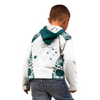 Custom Australia Rugby 2026 Kid Hoodie Go Wallabies Aboriginal Pattern White Version - Aussie Hoodie