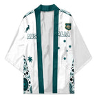 Custom Australia Rugby 2026 Kimono Go Wallabies Aboriginal Pattern White Version - Aussie Hoodie