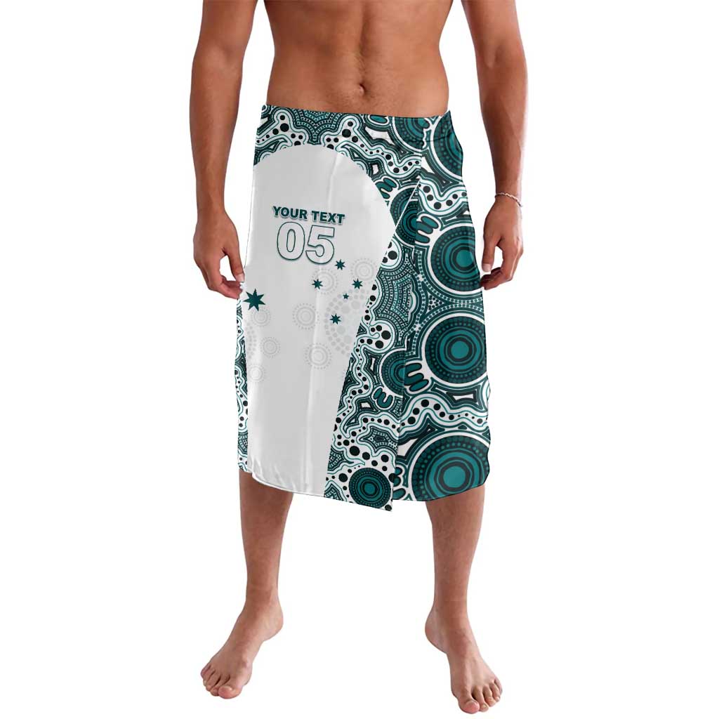 Custom Australia Rugby 2026 Lavalava Go Wallabies Aboriginal Pattern White Version - Aussie Hoodie