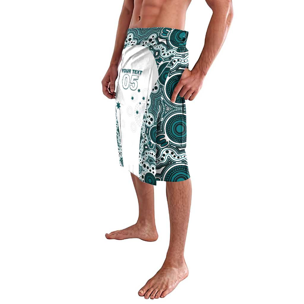 Custom Australia Rugby 2026 Lavalava Go Wallabies Aboriginal Pattern White Version - Aussie Hoodie