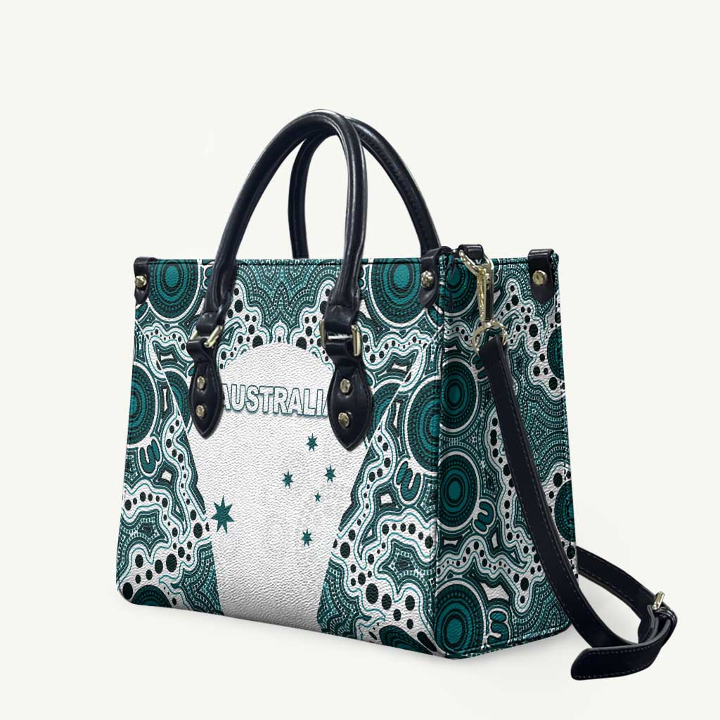 Australia Rugby 2026 Leather Bag Go Wallabies Aboriginal Pattern White Version - Aussie Hoodie