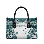 Australia Rugby 2026 Leather Bag Go Wallabies Aboriginal Pattern White Version - Aussie Hoodie