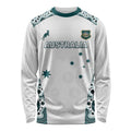 Custom Australia Rugby 2026 Long Sleeve Shirt Go Wallabies Aboriginal Pattern White Version - Aussie Hoodie