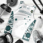 Custom Australia Rugby 2026 Men Tank Top Go Wallabies Aboriginal Pattern White Version - Aussie Hoodie