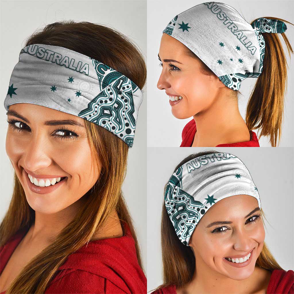 Australia Rugby 2026 Neck Gaiter Go Wallabies Aboriginal Pattern White Version - Aussie Hoodie