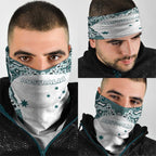 Australia Rugby 2026 Neck Gaiter Go Wallabies Aboriginal Pattern White Version - Aussie Hoodie