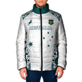 Custom Australia Rugby 2026 Padded Jacket Go Wallabies Aboriginal Pattern White Version - Aussie Hoodie