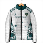 Custom Australia Rugby 2026 Padded Jacket Go Wallabies Aboriginal Pattern White Version - Aussie Hoodie
