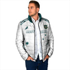 Custom Australia Rugby 2026 Padded Jacket Go Wallabies Aboriginal Pattern White Version - Aussie Hoodie