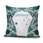 Australia Rugby 2026 Pillow Cover Go Wallabies Aboriginal Pattern White Version - Aussie Hoodie