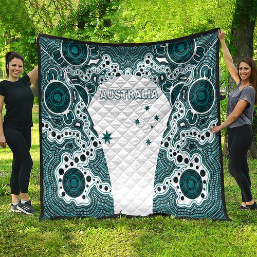 Australia Rugby 2026 Quilt Go Wallabies Aboriginal Pattern White Version - Aussie Hoodie