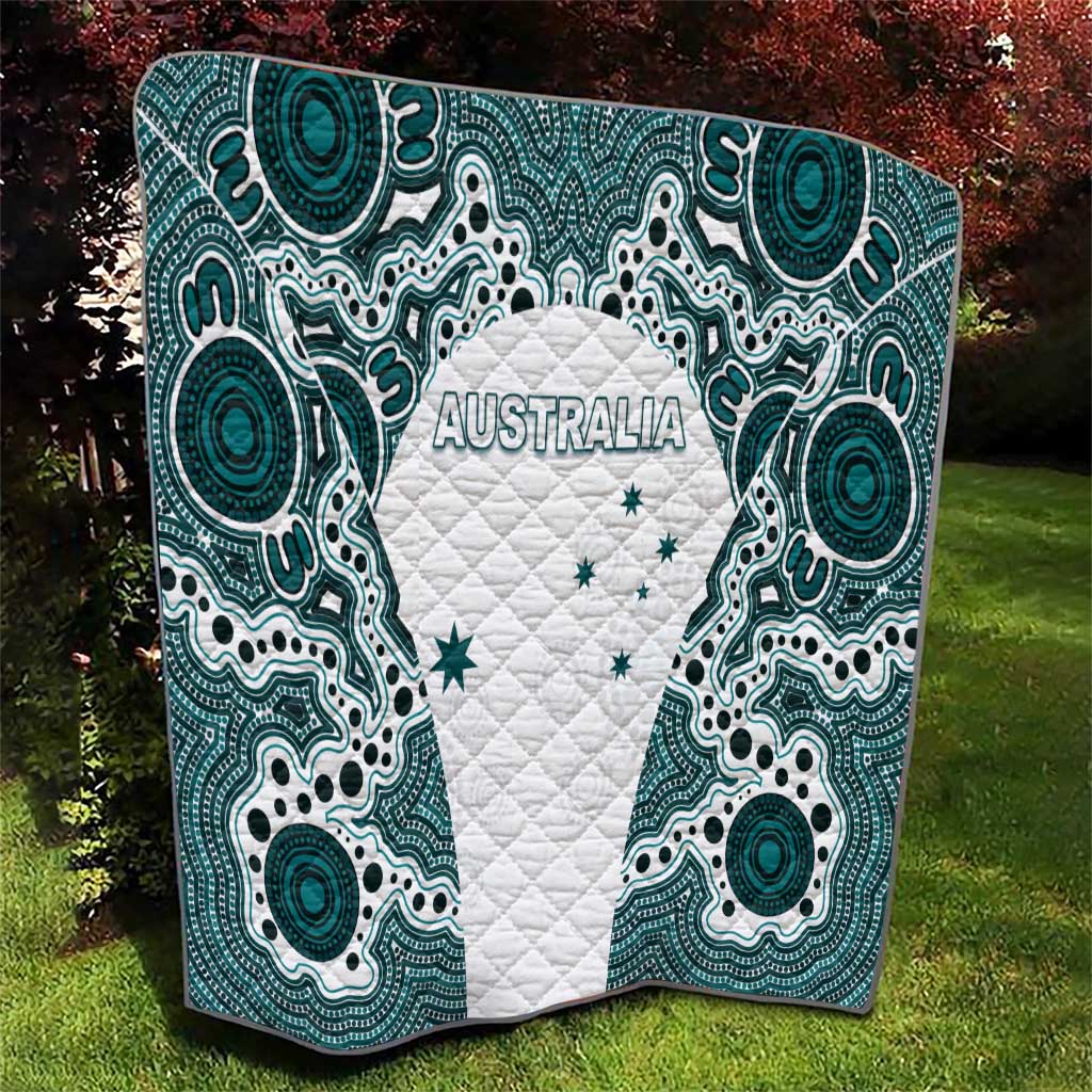 Australia Rugby 2026 Quilt Go Wallabies Aboriginal Pattern White Version - Aussie Hoodie
