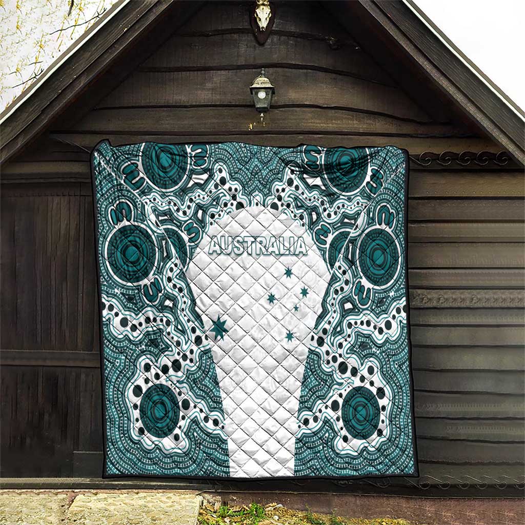Australia Rugby 2026 Quilt Go Wallabies Aboriginal Pattern White Version - Aussie Hoodie