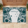 Australia Rugby 2026 Rubber Doormat Go Wallabies Aboriginal Pattern White Version - Aussie Hoodie