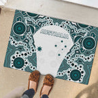 Australia Rugby 2026 Rubber Doormat Go Wallabies Aboriginal Pattern White Version - Aussie Hoodie