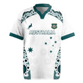 Custom Australia Rugby 2026 Rugby Jersey Go Wallabies Aboriginal Pattern White Version - Aussie Hoodie