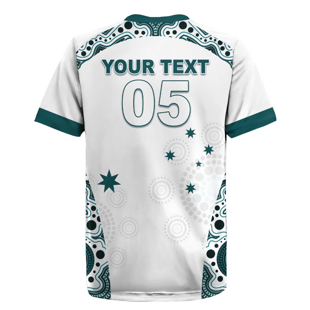 Custom Australia Rugby 2026 Rugby Jersey Go Wallabies Aboriginal Pattern White Version - Aussie Hoodie