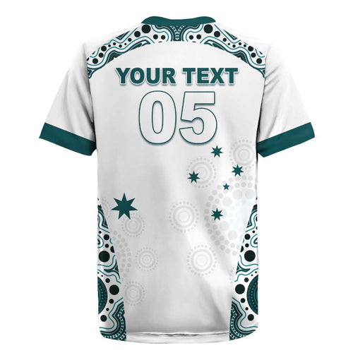 Custom Australia Rugby 2026 Rugby Jersey Go Wallabies Aboriginal Pattern White Version - Aussie Hoodie