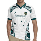 Custom Australia Rugby 2026 Rugby Jersey Go Wallabies Aboriginal Pattern White Version - Aussie Hoodie