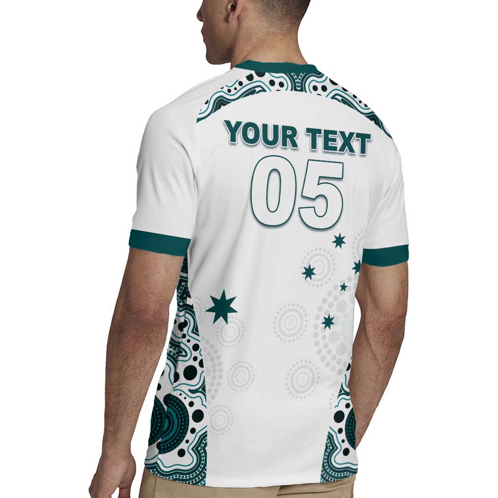 Custom Australia Rugby 2026 Rugby Jersey Go Wallabies Aboriginal Pattern White Version - Aussie Hoodie