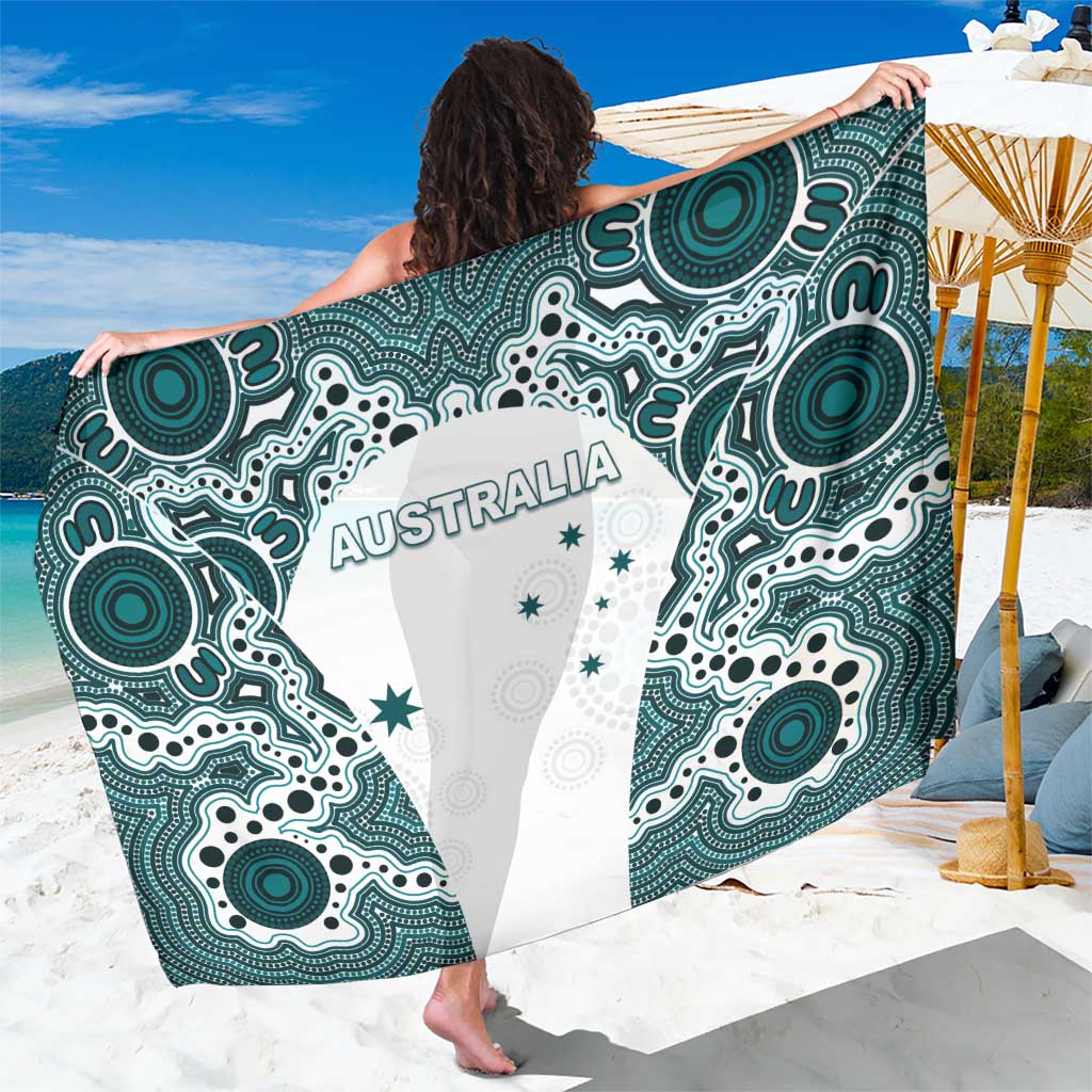 Australia Rugby 2026 Sarong Go Wallabies Aboriginal Pattern White Version - Aussie Hoodie