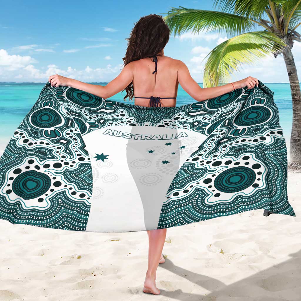Australia Rugby 2026 Sarong Go Wallabies Aboriginal Pattern White Version - Aussie Hoodie