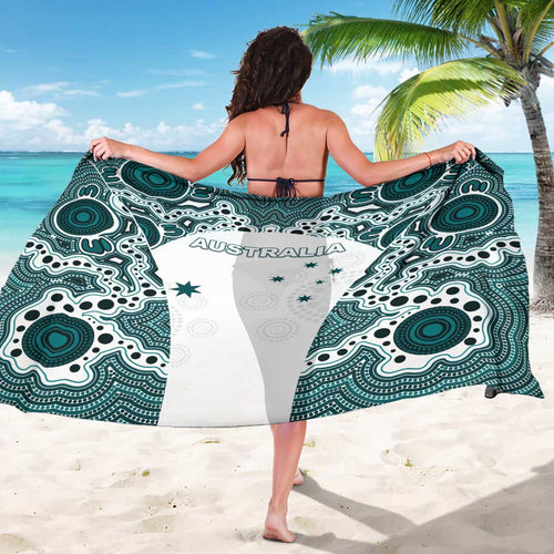 Australia Rugby 2026 Sarong Go Wallabies Aboriginal Pattern White Version - Aussie Hoodie