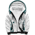 Custom Australia Rugby 2026 Sherpa Hoodie Go Wallabies Aboriginal Pattern White Version - Aussie Hoodie