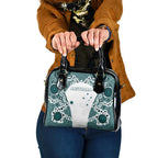 Australia Rugby 2026 Shoulder Handbag Go Wallabies Aboriginal Pattern White Version - Aussie Hoodie