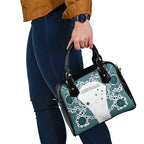 Australia Rugby 2026 Shoulder Handbag Go Wallabies Aboriginal Pattern White Version - Aussie Hoodie