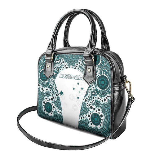 Australia Rugby 2026 Shoulder Handbag Go Wallabies Aboriginal Pattern White Version - Aussie Hoodie