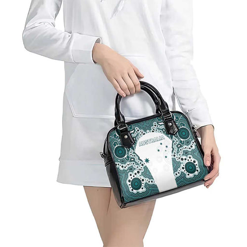 Australia Rugby 2026 Shoulder Handbag Go Wallabies Aboriginal Pattern White Version - Aussie Hoodie