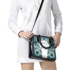 Australia Rugby 2026 Shoulder Handbag Go Wallabies Aboriginal Pattern White Version - Aussie Hoodie