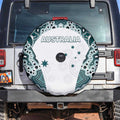 Australia Rugby 2026 Spare Tire Cover Go Wallabies Aboriginal Pattern White Version - Aussie Hoodie
