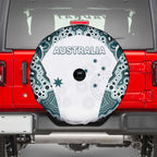Australia Rugby 2026 Spare Tire Cover Go Wallabies Aboriginal Pattern White Version - Aussie Hoodie
