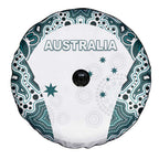 Australia Rugby 2026 Spare Tire Cover Go Wallabies Aboriginal Pattern White Version - Aussie Hoodie