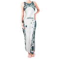 Custom Australia Rugby 2026 Tank Maxi Dress Go Wallabies Aboriginal Pattern White Version - Aussie Hoodie
