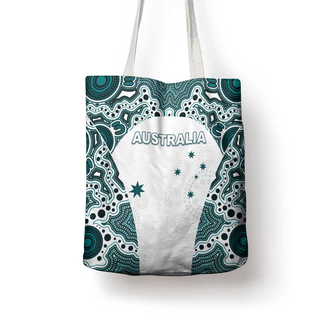 Australia Rugby 2026 Tote Bag Go Wallabies Aboriginal Pattern White Version - Aussie Hoodie