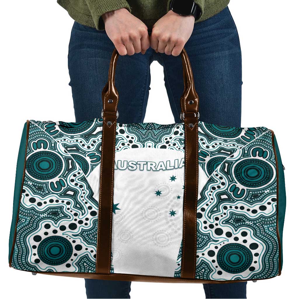 Australia Rugby 2026 Travel Bag Go Wallabies Aboriginal Pattern White Version - Aussie Hoodie