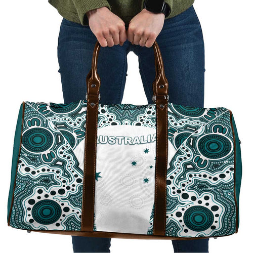 Australia Rugby 2026 Travel Bag Go Wallabies Aboriginal Pattern White Version - Aussie Hoodie