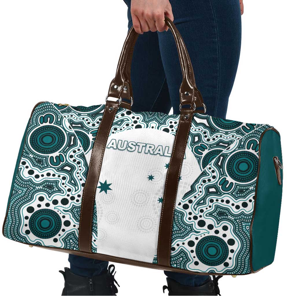 Australia Rugby 2026 Travel Bag Go Wallabies Aboriginal Pattern White Version - Aussie Hoodie
