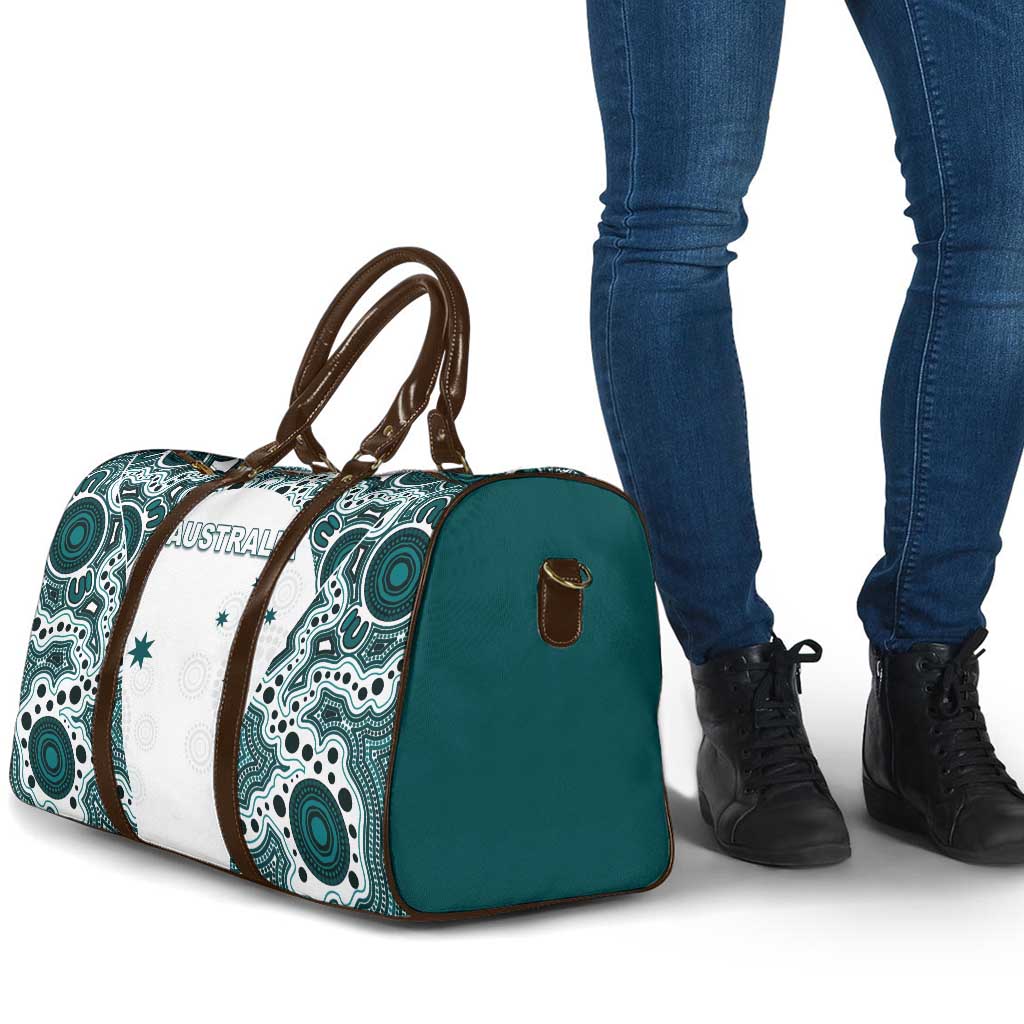 Australia Rugby 2026 Travel Bag Go Wallabies Aboriginal Pattern White Version - Aussie Hoodie