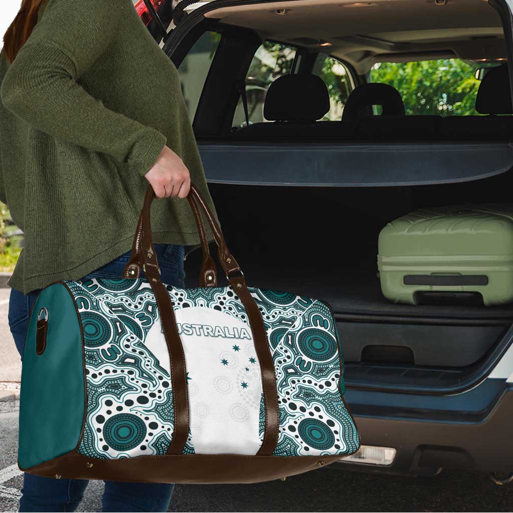 Australia Rugby 2026 Travel Bag Go Wallabies Aboriginal Pattern White Version - Aussie Hoodie
