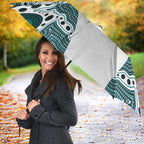 Australia Rugby 2026 Umbrella Go Wallabies Aboriginal Pattern White Version - Aussie Hoodie