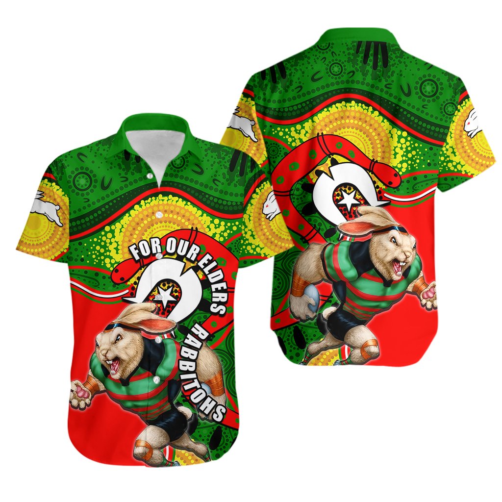rabbitohs-mascot-nrl-hawaiian-shirt-naidoc