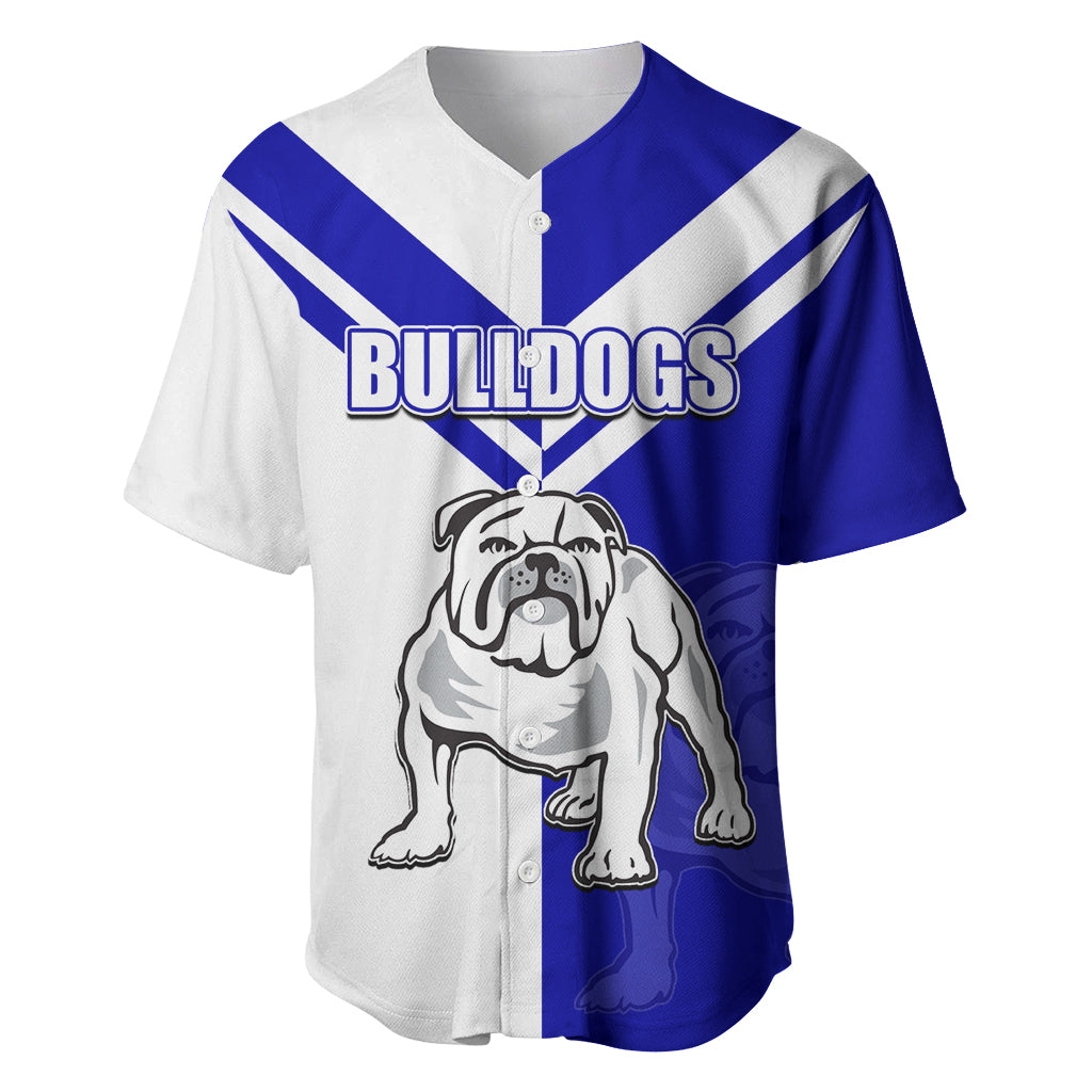 (Custom Text And Number) NRL Bulldogs Baseball Jersey Mix Jersey LT6