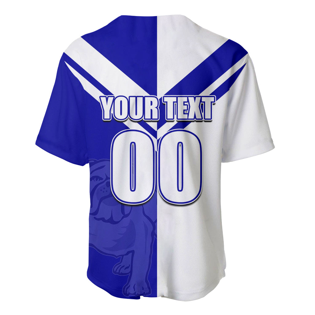 (Custom Text And Number) NRL Bulldogs Baseball Jersey Mix Jersey LT6